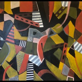 "Florence" (extended)  32" X 54"  acrylic on canvas