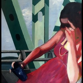 "Julie #1"  30" X 40"  acrylic on canvas