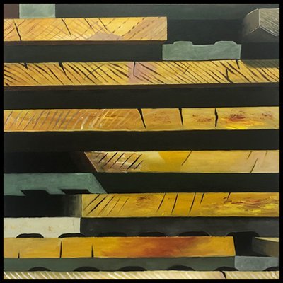 "Lumber #3"  40" X 40"  acrylic on canvas