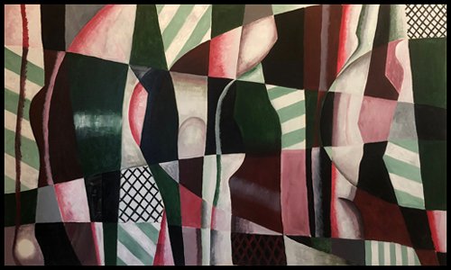 "Caravan" (extended)  60" X 102" acrylic on canvas