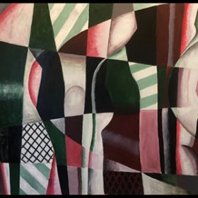 "Caravan" (extended)  32" X 54" acrylic on canvas